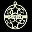 Papà.png Mum and Dad Christmas Decorations
