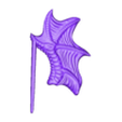 dragon wing hair stick 1.stl Dragon Wing Hair Sticks