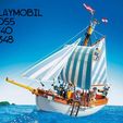 Playmobil-3055-3740-6348-Schooner_2.jpg STL file PLAYMOBIL SHIP ROPE LADDER/ MAST RIGGING・3D print design to download, TyrannicalTy