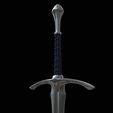 3.png Fichier STL GANDALF GLAMDRING SWORD - LE HOBBIT・Plan à imprimer en 3D à télécharger