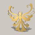 Shapr-Image-2023-09-15-141737.png Angel silhouette, Guardian Angel Ornament, Archangel divine protection, decorative angel figurine, Christmas ornament