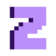 z.STL Minecraft Alphabet Letter