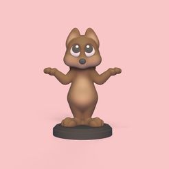 Cod103-Cartoon-Squirrel-1.jpeg 3D file Cartoon Squirrel・3D printing model to download