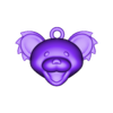 BEARD_FACE_KEY CHAIN.stl Cartoon beard keychain 3D model STL FOR D PRINTING