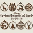 square-41-christmas-ornaments-1.jpg 41 Christmas Ornaments SVG Laser Cut Files Template