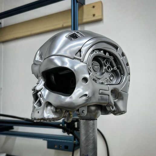 💀 T-800 Skull Terminator 2 Judgment Day V2 Replica・ 3D File for