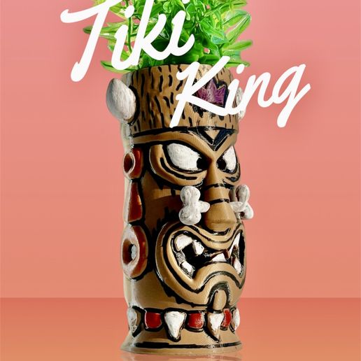 Tiki King Planter -Mug-Pencil Holder