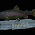 Trout-statue-20.png fish rainbow trout / Oncorhynchus mykiss statue detailed texture for 3d printing