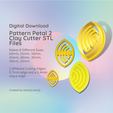 Cover-7.png Pattern Petal 2 Clay Cutter - Tribal STL Digital File Download- 8 sizes and 2 Earring Cutter Versions, cookie cutter