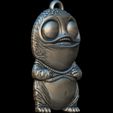 Cute-Alien-Baby-Pendant-2.jpg Cute Alien Baby Relief, Key Chain ,  Pendant STL file for 3d printing or CNC