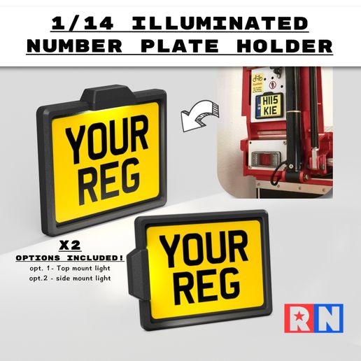 square-number-plate-holder.jpg 1/14 Suporte de chapa de matrícula quadrada iluminada e chapa