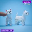 Westie_flexi_dog_5.jpg Westie ou West Highland White Terrier le jouet flexible réaliste (#46) v2025 SNAP