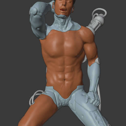 Cyber Hunk - Cyborg 3D model
