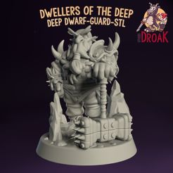 DeepDwarf_STL_var1.jpg Fichier STL Garde naine des profondeurs - Les habitants des profondeurs・Plan à imprimer en 3D à télécharger