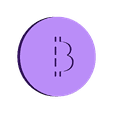 Cryptocoin-Bitcoin.stl Crypto Shopping Cart Coins replace 0.5€ - 1€ - 2€
