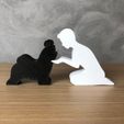 IMG-20240325-WA0151.jpg Boy and his Shih Tzu for 3D printer or laser cut