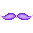 mustache.stl Tapa de salida en forma de bigote