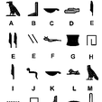 Alphabet Egyptien.png Egyptian Alphabet