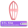 Surf-table-cookie-cutter-14.png Surf Table COOKIE CUTTER - SUMMER TROPICAL COOKIE CUTTER STL FILE