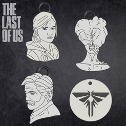 Diseño-sin-título-26.png STL file the last of us keychain / earrings pack・3D printer model to download