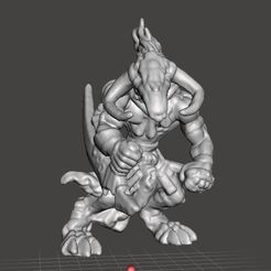 wolfguardian1.jpg STL file WOLF WARRIOR WULFEN GUARDIAN MINIATURE MODEL FANTASY GAMES DND・3D printing design to download, 3DScanWorld