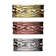 Carved-Celtic-braid-band-size7-8-9-02.jpg Oymalı kelt kemeri örgüsü geniş bant ABD bedenleri 7 8 9 3D baskı modeli