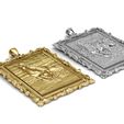 4.jpg Horce Panting Frame Pendant 3d printable Model