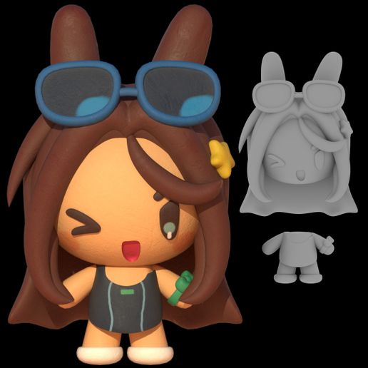 👽 Hyuna Bunny Figure - Alien Stage・ STL File for 3D printing・Cults
