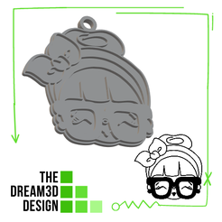 GRANNY-KEYCHAIN.png STL file GRANNY KEYCHAIN・3D printer model to download, THEDREAM3DDESIGN