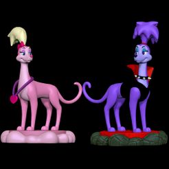 Untitled-1.jpg STL file Annabelle and Belladona - All Dogs Go To Heaven・3D printing design to download, SillyToys