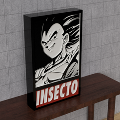 vegeta-insecto.png Led Poster Vegeta insect