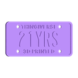 21YRS.stl PLATEZ
