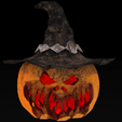 Pumpkin02_1920x1080_0006.png Halloween Pumpkin Low-poly 3D model