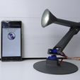 DSC00656.JPG STL file Bluetooth Voice Controlled Moving Lamp・3D printing template to download