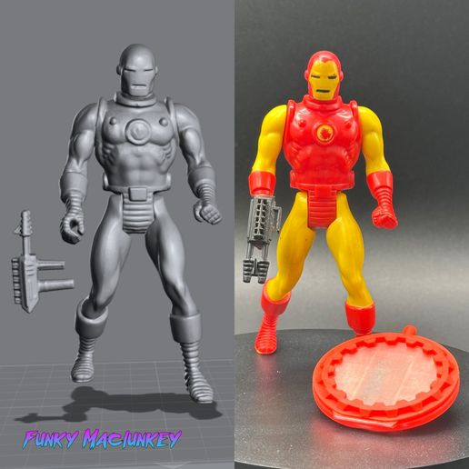 Secret wars mattel custom Machine Man figure vintage style