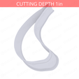 Banana~7.5in-cookiecutter-only2.png Banana Cookie Cutter 7.5in / 19.1cm