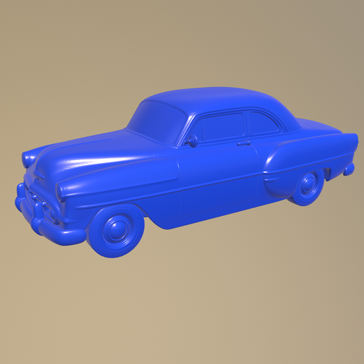 STL file chevrolet club coupe 1953 PRINTABLE CAR IN SEPARATE PARTS・3D ...