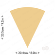 1-7_of_pie~9.25in-cm-inch-cookie.png Slice (1∕7) of Pie Cookie Cutter 9.25in / 23.5cm