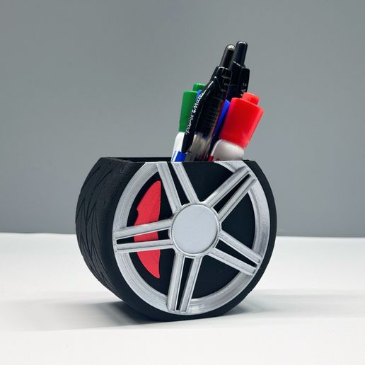4.jpg 3D Printable Car Wheel Desktop Accessory
