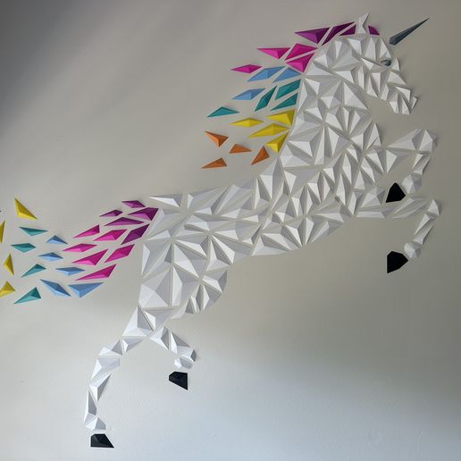 1d70f9d1-22c8-4f3d-b9cb-e218fc34c91e.jpeg Geometric Unicorn wall art