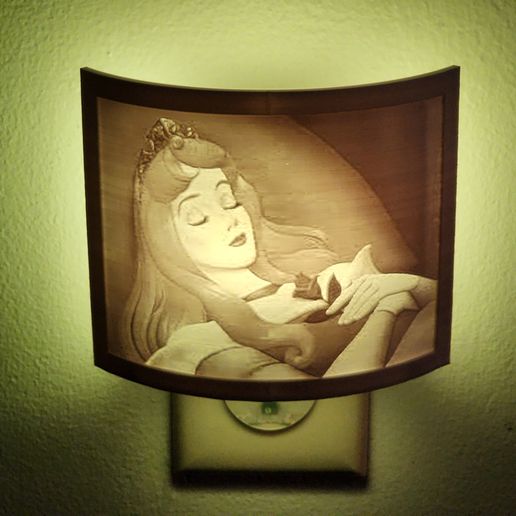 Sleeping Beauty Night Light 3D model