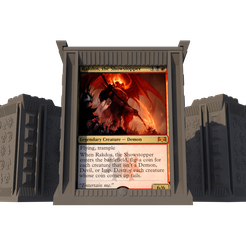 ndary Creature — Demon ing, trample en Rakdos, the Showstopper ers the battlefield, flipa coin for +h creature that isn’t a Demon, vil, or Imp. Destroy each creature jose coin comes up tails. wertain me.” Free STL file FREE - Magic The Gathering - Commander Deck・3D printer design to download