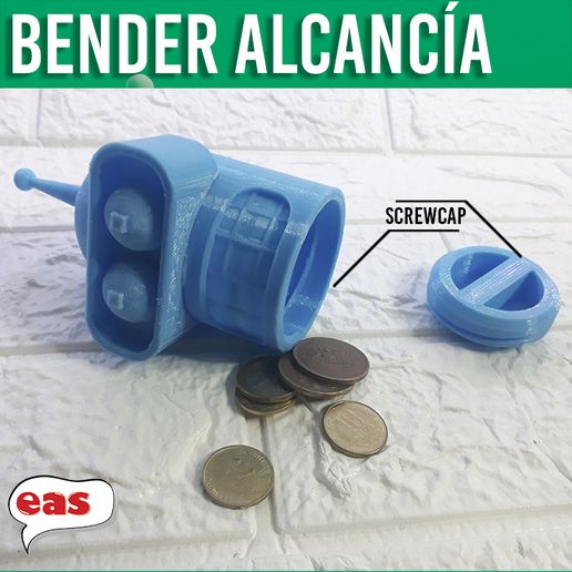 aT CAL STL file Bender model piggy bank - model piggy bank・3D printer model to download, easalfa