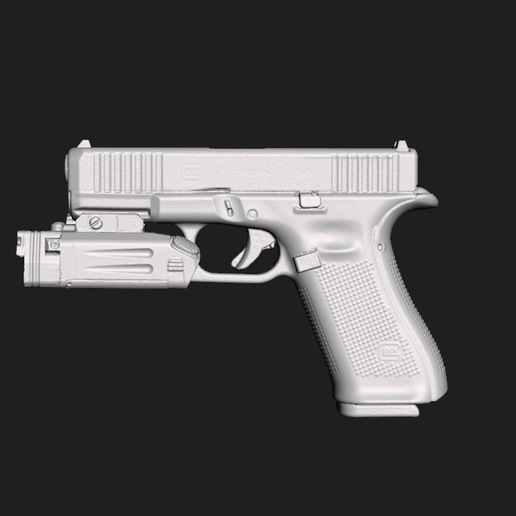 Glock G45 MOS Steiner Dbal-PL Real Size Scan 3D Gun Mold 3D model