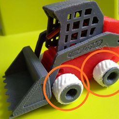 IMG_20180711_011838.jpg Free STL file Flexible Tires for Mini Track Loader・3D printable model to download