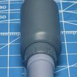 Abrams_Gun-1.jpg M256 120mm Smoothbore Gun Barrel for M1A1/M1A2 Abrams in 1/16 Scale 3D Print Model (Pre-Supported)