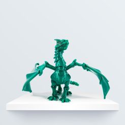 Brag_dragon_portada_1080px_1080px.jpg Free STL file "BRAQ" JOINTED DRAGON・3D printable model to download