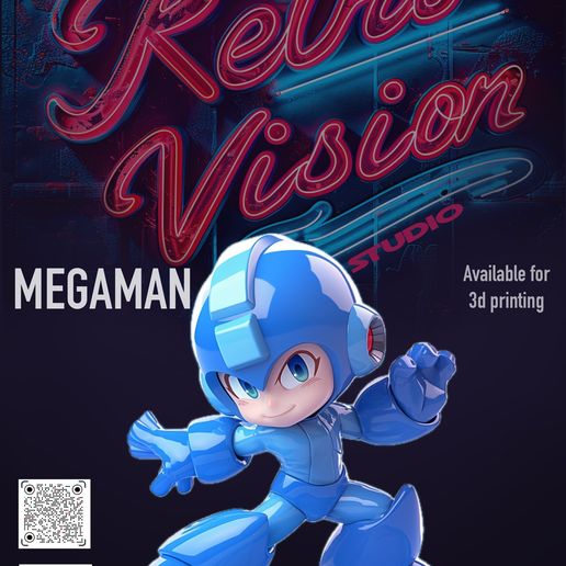 Megaman statue 3D model