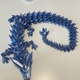 Kristalldrache, bewegliches Flexi-Wackeltier, Druck an Ort und Stelle, Fantasy