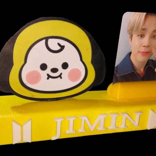 👾 Suporte de cartões fotográficos BTS-JIMIN-Chimmy-BT21・Arquivo